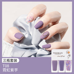 3-Piece Fast-Drying Peelable Nail Polish Set (20 Colors)