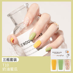 3-Piece Fast-Drying Peelable Nail Polish Set (20 Colors)