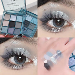 DIKALU Sunset Glow Nine-Color Eyeshadow Palette