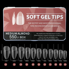 Amazon Bestselling Nail Tips - 550 Matte Almond Shape