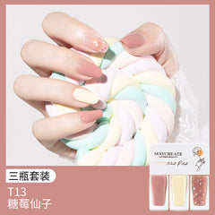 3-Piece Fast-Drying Peelable Nail Polish Set (20 Colors)