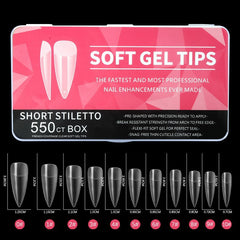 Amazon Bestselling Nail Tips - 550 Matte Almond Shape