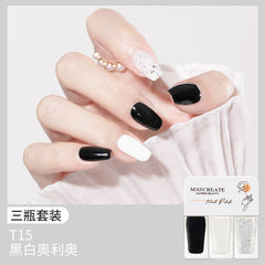 3-Piece Fast-Drying Peelable Nail Polish Set (20 Colors)