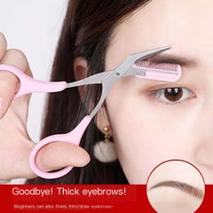 Eyebrow Scissors with Comb for Beginners and Makeup