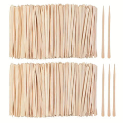 200 Pcs Eyebrow Wax Sticks and Applicator Tongue Depressors